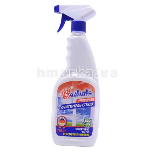 Фото Засіб для миття вікон Barbuda спрей ЕСО без фосфатів, 750 ml № 1
