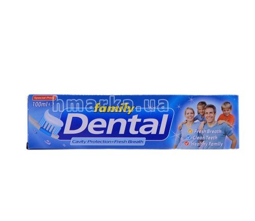 Фото Зубна паста Dental Сімейна "Захист від карієсу + Свіже дихання", 100 мл № 1