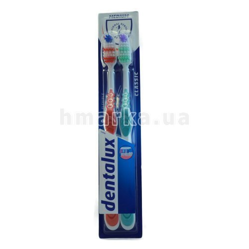Фото Зубная щетка Dentalux "Классическая" средняя, 2 шт. № 2