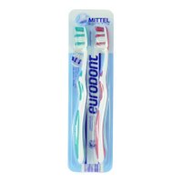 Зубна щітка Eurodont "Hoch Tief" середня, 2 шт
