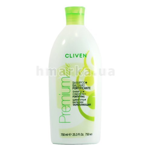 Фото Шампунь Cliven Premium + Бальзам для всіх типів волосся 750 мл № 1