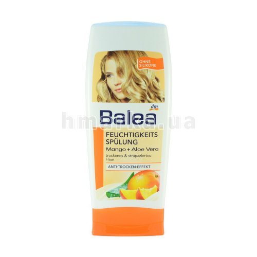 Фото Бальзам для волосся Balea "Манго та Алое Вера" для сухого та пошкодженого волосся, 300 мл № 2
