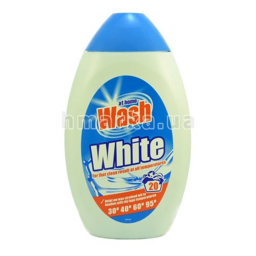 Фото Засіб для прання Wash "White" для білої білизни, 1 л № 1