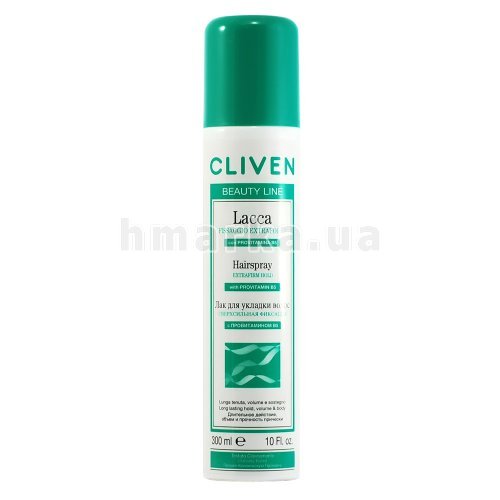 Фото Лак для волосся Cliven "Beauty Line" суперсильної фіксації, 300 мл № 1