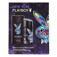 Набор Playboy New York (дезодорант + шампунь-гель) мужской