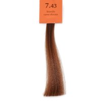 Крем-фарба для волосся Brelil 7.43 мідно-золотавий блонд, 100 мл