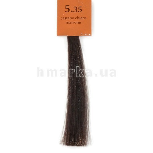 Фото Крем-краска для волос Brelil 5.35 светлый кричневый шатен, 100 мл № 1