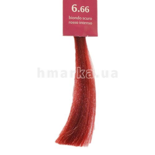 Фото Крем-фарба для волосся Brelil 6.66 темний інтенсивно-червоний блонд, 100 мл № 1