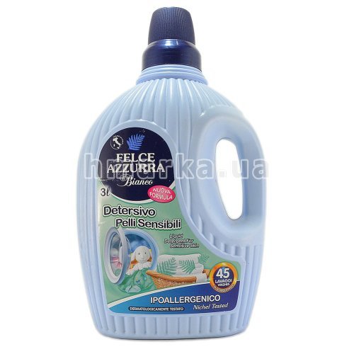 Фото Засіб для прання Felce Azzurra il Bianco "Для чутливої шкіри" гіпоалергенний, 3 л № 1