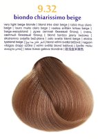 Крем-фарба для волосся Brelil 9.32 дуже світлий бежевий блонд 100мл