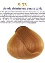 Фото Крем-фарба для волосся "Brelil 9.33 теплий ультрасвітлий золотистий блонд", 100 мл № 1