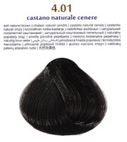 Крем-фарба для волосся "Brelil 4.01 натуральний каштановий попелястий", 100 мл