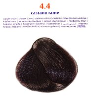 Крем-фарба для волосся "Brelil 4.4 мідно-каштановий", 100 мл