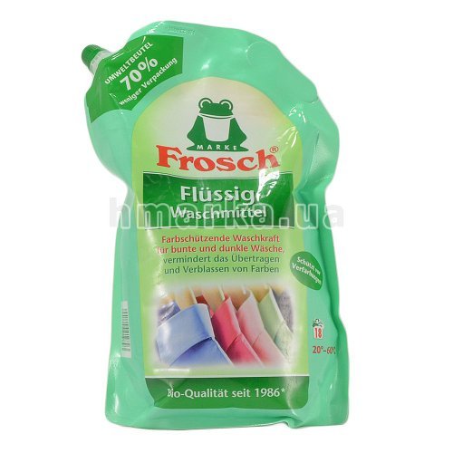 Фото Засіб для прання Frosch для кольорової білизни, 1.8 л № 1