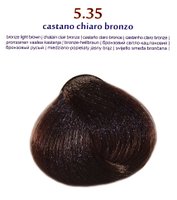 Крем-фарба для волосся "Brelil 5.35 бронзовий світло-каштановий", 100 мл