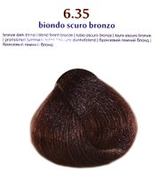 Крем-краска для волос "Brelil 6.35 бронзовый темный блонд", 100 мл
