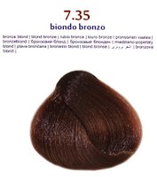 Крем-фарба для волосся "Brelil 7.35 бронзовий  блонд", 100 мл