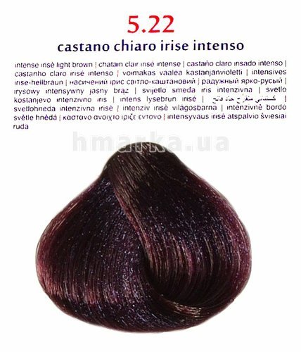 Фото Крем-фарба для волосся "Brelil 5.22 насичений ірис світло-каштановий", 100 мл № 1
