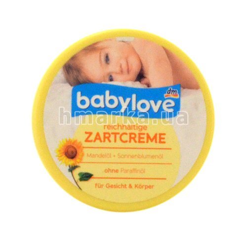 Фото Крем детский Babylove для лица и тела с миндалём и подсолнечным маслом, 150 мл № 5