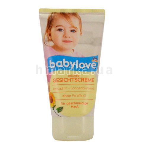 Фото Крем дитячий Babylove для обличчя з авокадо та соняшниковою олією 75 мл № 1