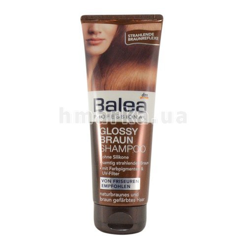 Фото Шампунь Balea Professional для натурального та фарбованого коричневого волосся, 250 мл № 1