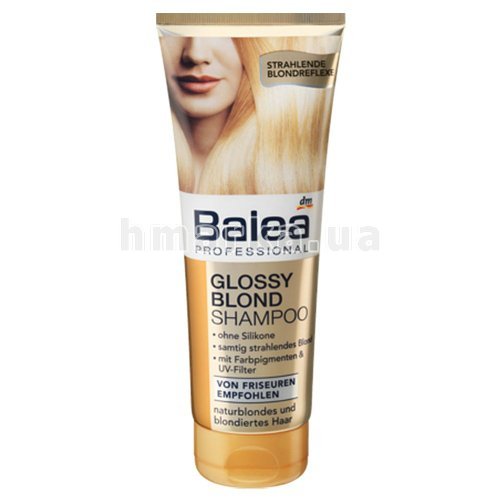 Фото Шампунь Balea Professional Glossi Blond для висвітленого волосся, 250 мл № 2