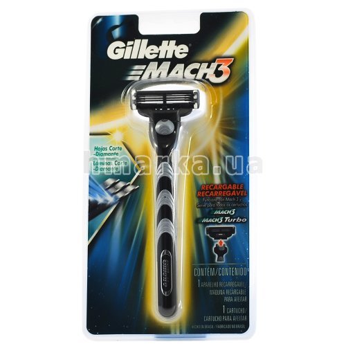 Фото Станок для бритья Gillette "Mach3" № 1