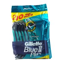 Станок для бритья одноразовый Gillette "Blue II Plus", 10 шт.