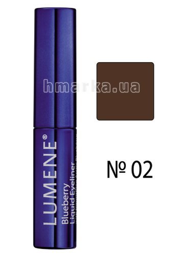 Фото Подводка для глаз LUMENE BLUEBERRY LIQUID EYELINER с черникой № 02, Темно-Коричневый, 2.8 мл № 1