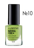Лак для нігтів LUMENE NC NAIL STYLER зволожуючий № 10, кислотно-зелений, 4.5 мл