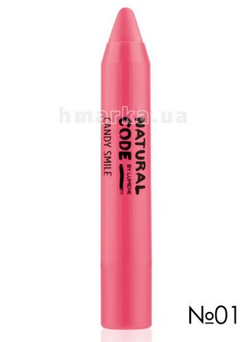 Фото Блиск-олівець для губ LUMENE NC CANDY SMILE GLOSS STICK № 01, рожевий з перламутром, 1.8 г № 1