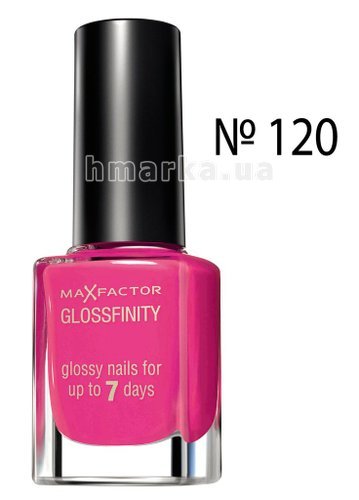 Фото Лак для нігтів Max Factor GLOSSFINITY № 120, фуксія глянцевий, 11 мл № 1