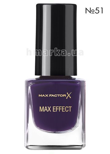 Фото Лак для нігтів Max Factor MAX EFFECT MINI NAIL № 51, фіолетовий насичений глянцевий, 4.5 мл № 1