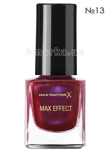 Фото Лак для нігтів Max Factor MAX EFFECT MINI NAIL № 13, вишневий з фіолетовим переливом, 4.5 мл № 1