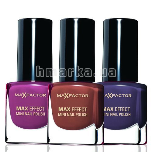 Фото Лак для нігтів Max Factor MAX EFFECT MINI NAIL № 10, червоний із золотим перламутром, 4.5 мл № 2