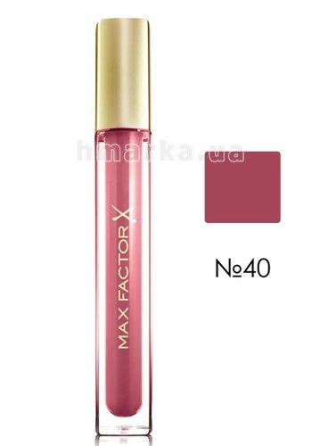 Фото Блиск для губ Max Factor COLOUR ELIXIR GLOSS № 40, рожевий з мерехтінням, 3.4 мл № 1