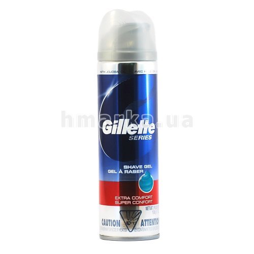 Фото Гель для гоління Gillette Series Екстра комфорт, 200 мл № 1