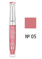 Блеск для губ Bourjois EFFET 3D ACTION BAUME, № 05 бежево-розовый с мерцанием, 5.7 мл