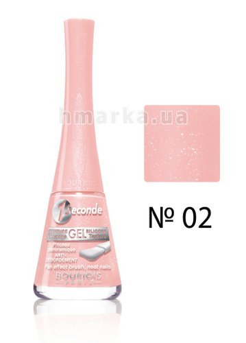 Фото Лак для нігтів Bourjois 1 SECONDE, № 2 делікатний рожевий, 9 мл № 1