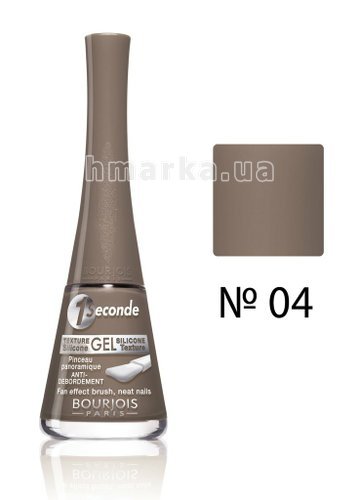 Фото Лак для нігтів Bourjois 1 SECONDE, № 4 коричнево-сірий, 9 мл № 1