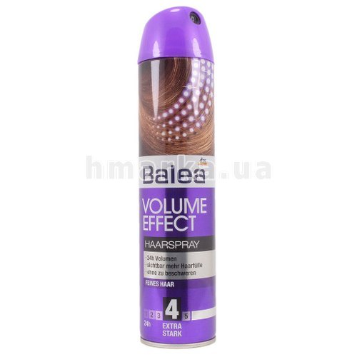 Фото Лак для волосся Balea "Volume Effect", фіксація 4, 300 мл № 2