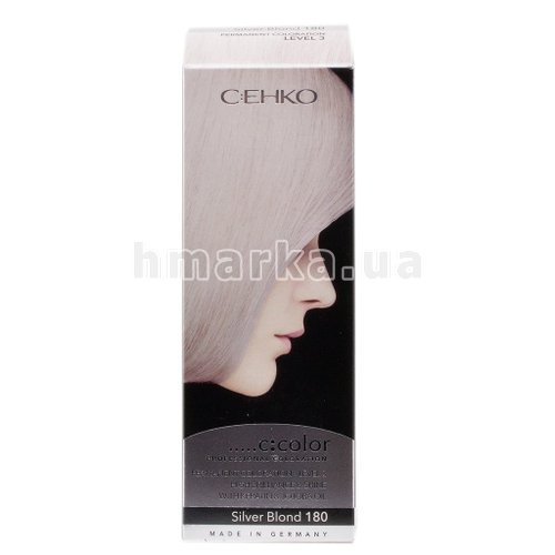 Фото Краска для волос C:EHKO C:Color, 180 серебристый блондин, 50 мл № 1