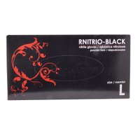 Рукавички нітрилові REIS RNITRIO­-BLACK чорні, розмір L, 1 пара