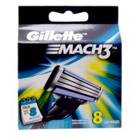 Картриджі для станка Gillette Mach3, 8 шт.