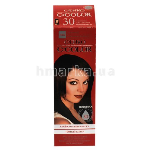 Фото Краска для волос C:EHKO C:Color 30 тёмный шатен, 50 мл № 1