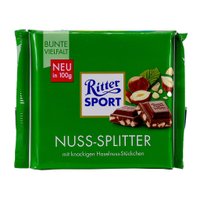 Шоколад молочний Ritter Sport "Nuss-Splitter" з подрібненим горіхом, 100 г