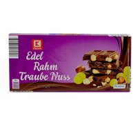 Шоколад K-Classic "Edel Rahm Traube Nuss" с цельным орехом и изюмом, 200 г