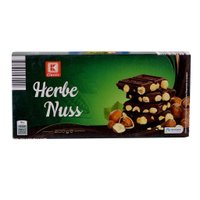 Шоколад темный K-Classic "Herbe Nuss"с цельным лесным орехом, 200 г