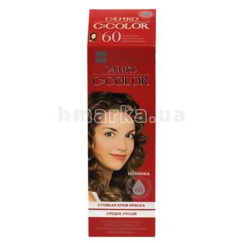Фото Фарба для волосся C:EHKO C:Color 60 середньо-русявий, 50 мл № 1
