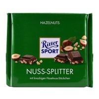 Шоколад  Ritter Sport "Nuss - Splitter", з подрібненим горіхом, 250 г
